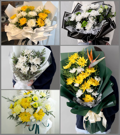福建龙岩漳平市芦芝镇涵梅村白事花束代送